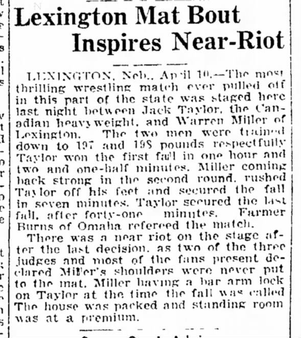 Clipping from The Lincoln Star